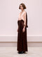 Salmon Silk Dress