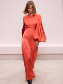 Cape Sleeve Long Dress