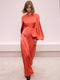 Cape Sleeve Long Dress