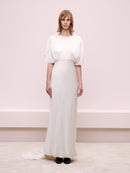 Stonewashed Silk Ecru Dress