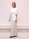 Stonewashed Silk Ecru Dress