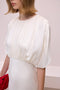 Stonewashed Silk Ecru Dress