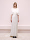 Stonewashed Silk Ecru Dress