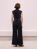 Stone Embroidered Jumpsuit