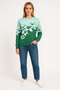Women’s Floral Print Relaxed Fit Sweatshirt