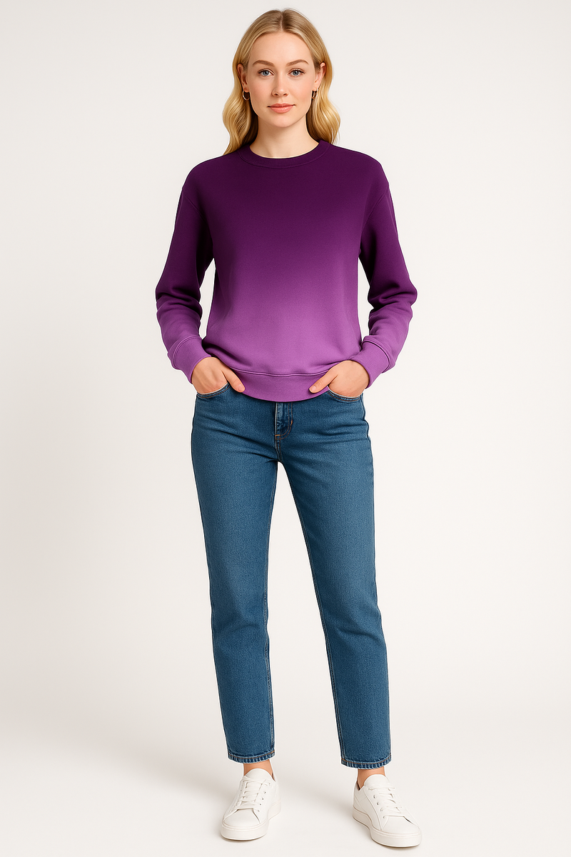 Women’s Gradient Pattern Lightweight Sweatshirt