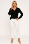 Women’s Open-Knit Relaxed Fit V-Neck Sweater