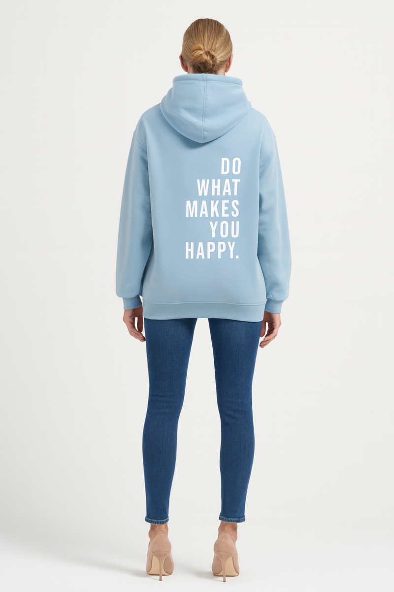 Women’s Hooded Text Print Sweater