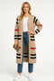 Women’s Long Striped Knit Cardigan